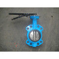 cast iron lever handle operated wafer type butterfly valve